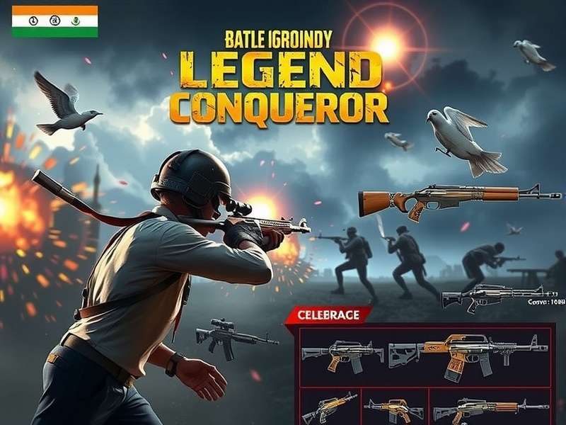 PUBG Legend Conqueror gameplay screenshot showing intense battle action